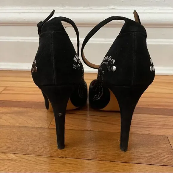 Isabel Marant Stanley Studded Suede Pumps Black - Picture 5 of 11